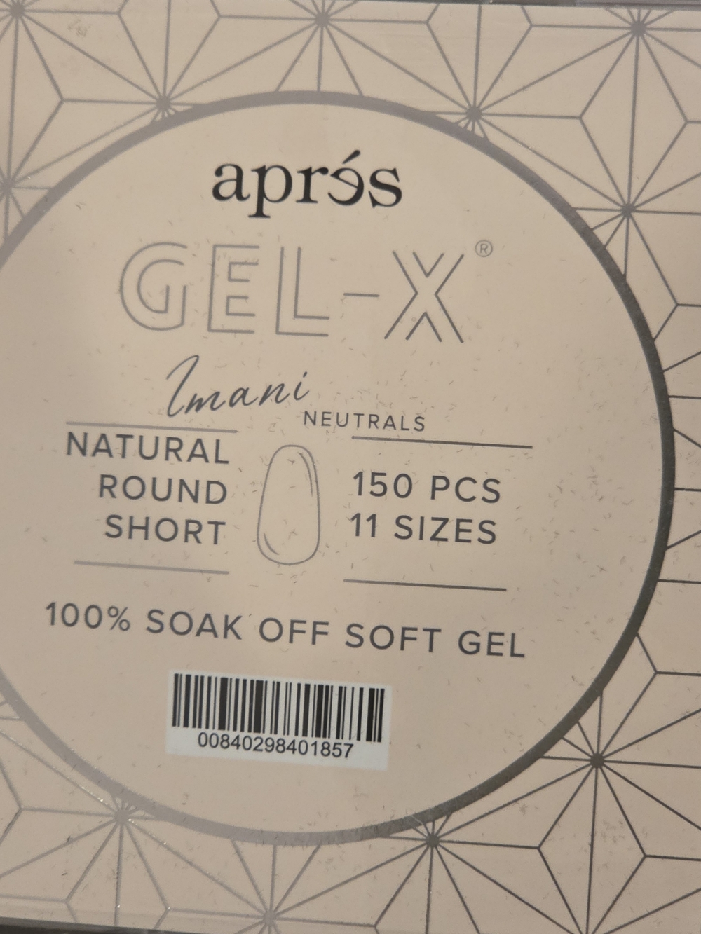 GEL-X Round Medium Short, Almond Soft Gel Nail Tips - White, Pink, Beige - Picture 9 of 10